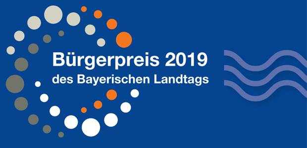 Logo Bürgerpreis 2019 des Bayerischen Landtags - © Bayer. Landtag Logo Bürgerpreis 2019 des Bayerischen Landtags - © Bayer. Landtag