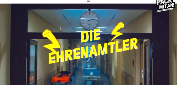 Krankenhausflur mit Schriftzug Die Ehrenamtler - © Bundesministerium des Innern, für Bau und Heimat Krankenhausflur mit Schriftzug Die Ehrenamtler - © Bundesministerium des Innern, für Bau und Heimat